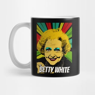 Betty White Pop Art Design // Fan Art Mug